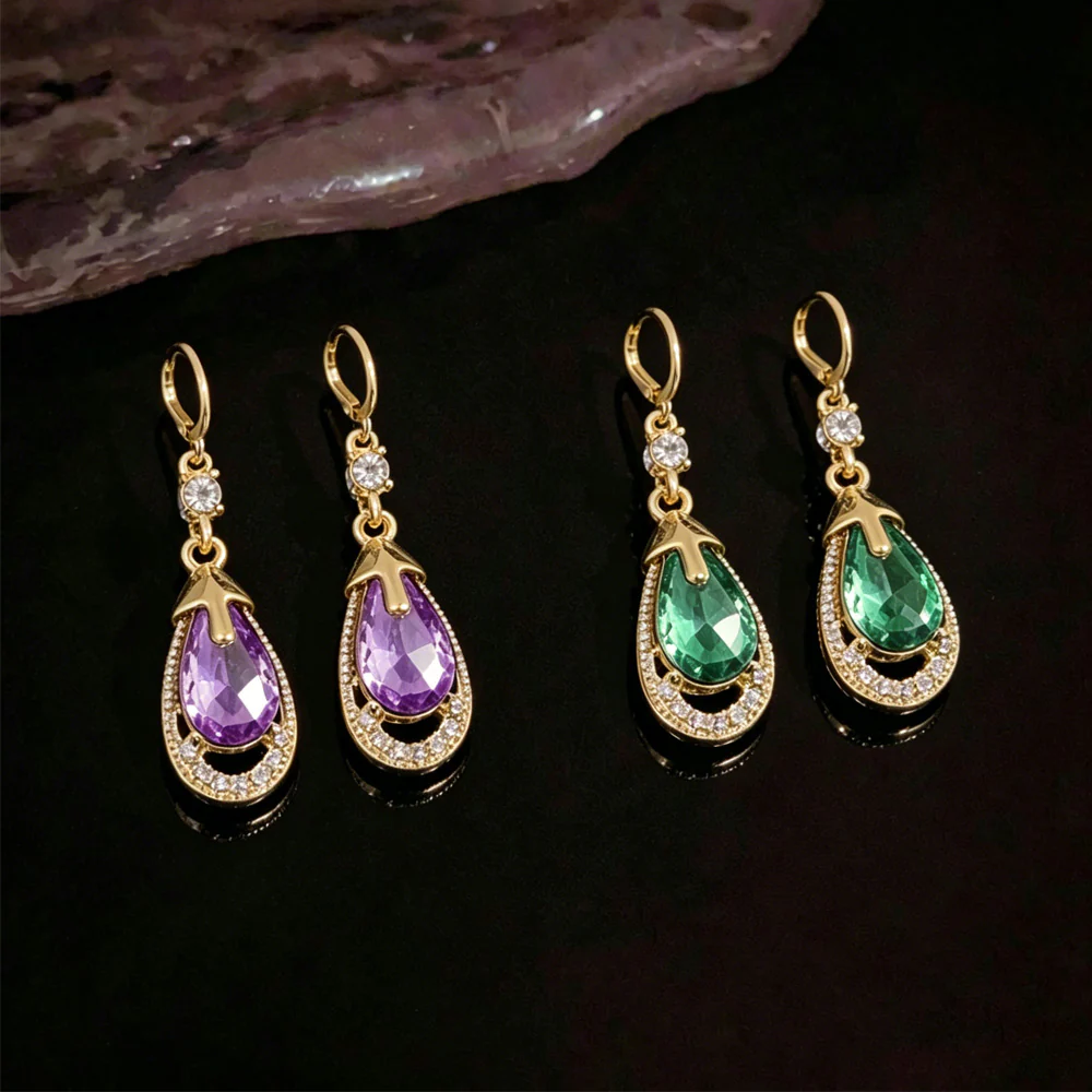 (🔥LETZTER TAG SALE – 80 % RABATT🔥) 🎉 CZTICLE® Tropfenförmige Germanium-Ohrringe - Image 9