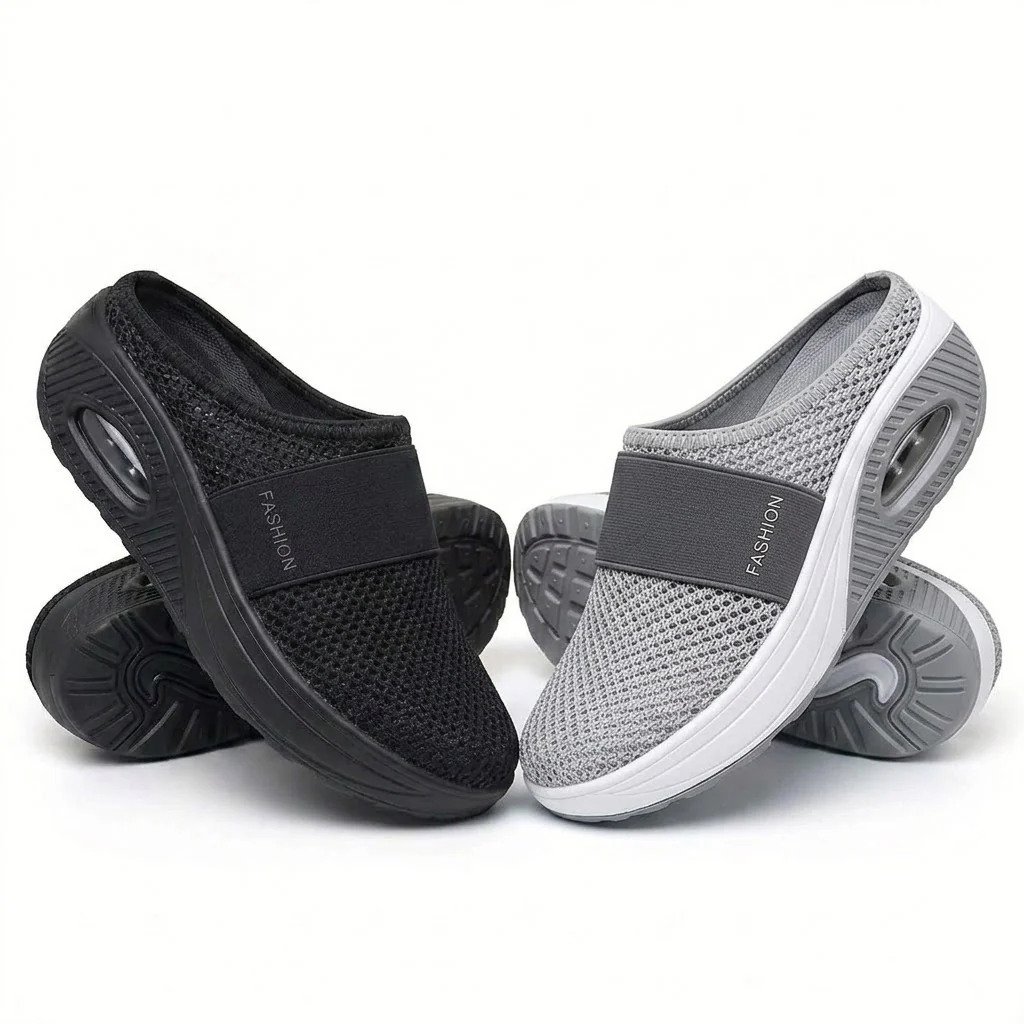 (🔥LETZTER TAG SALE– 80 % RABAT🔥) BQODQO® Luftpolster Slip-on Walking Schuhe mit Fußgewölbeunterstützung, für Damen - Image 12