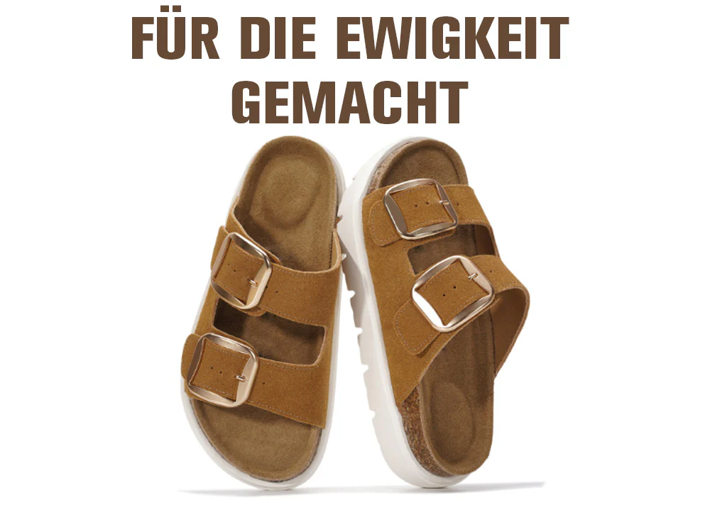 💖 Damen-Plateausandalen aus 100 % echtem Leder – Keilabsatz & klobige Pantoletten für Damen 2026 mit Memory-Foam-Innensohle und Korkfußbett (GreeceChunky) - Image 25