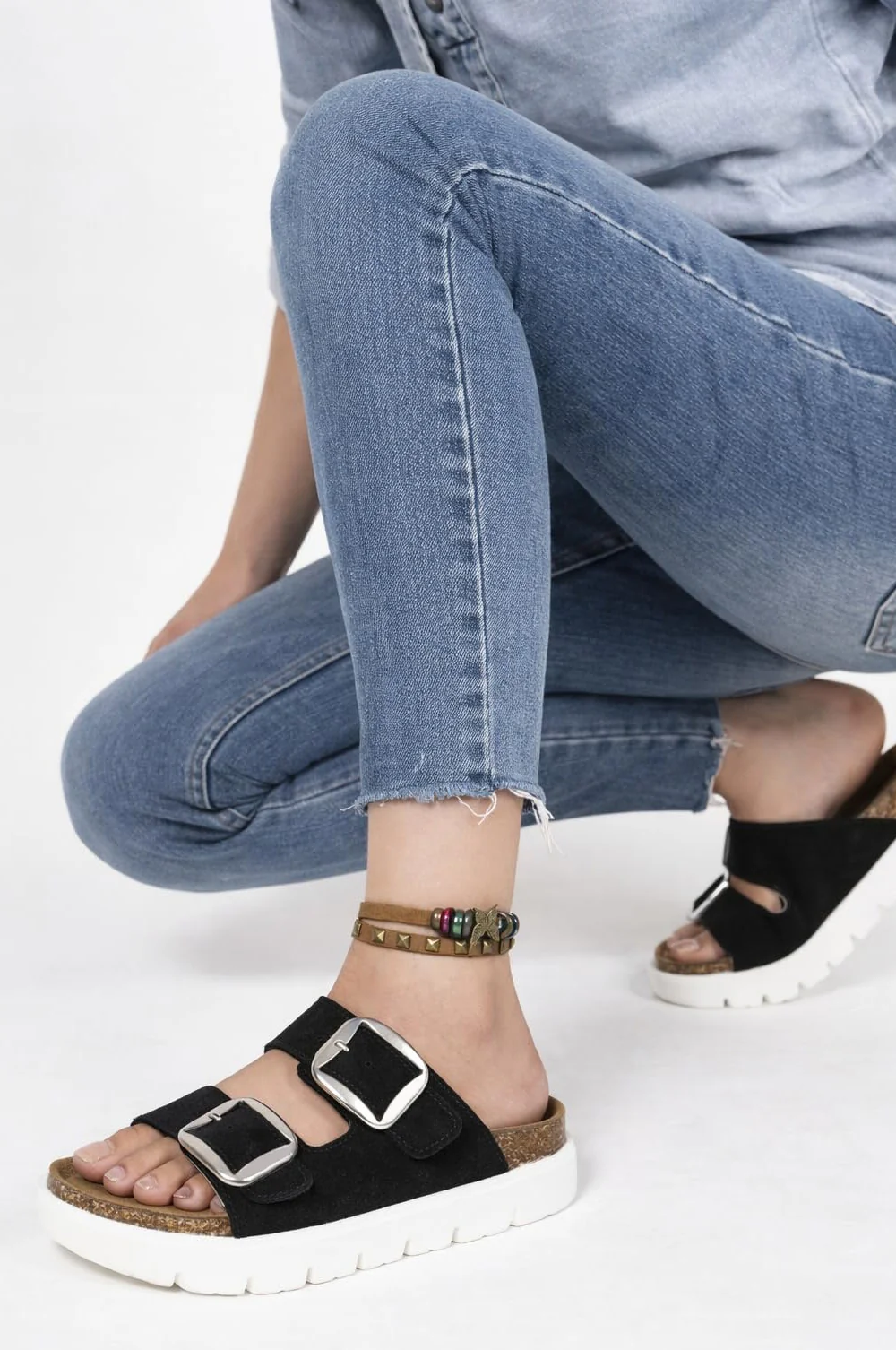 💖 Damen-Plateausandalen aus 100 % echtem Leder – Keilabsatz & klobige Pantoletten für Damen 2026 mit Memory-Foam-Innensohle und Korkfußbett (GreeceChunky) - Image 45