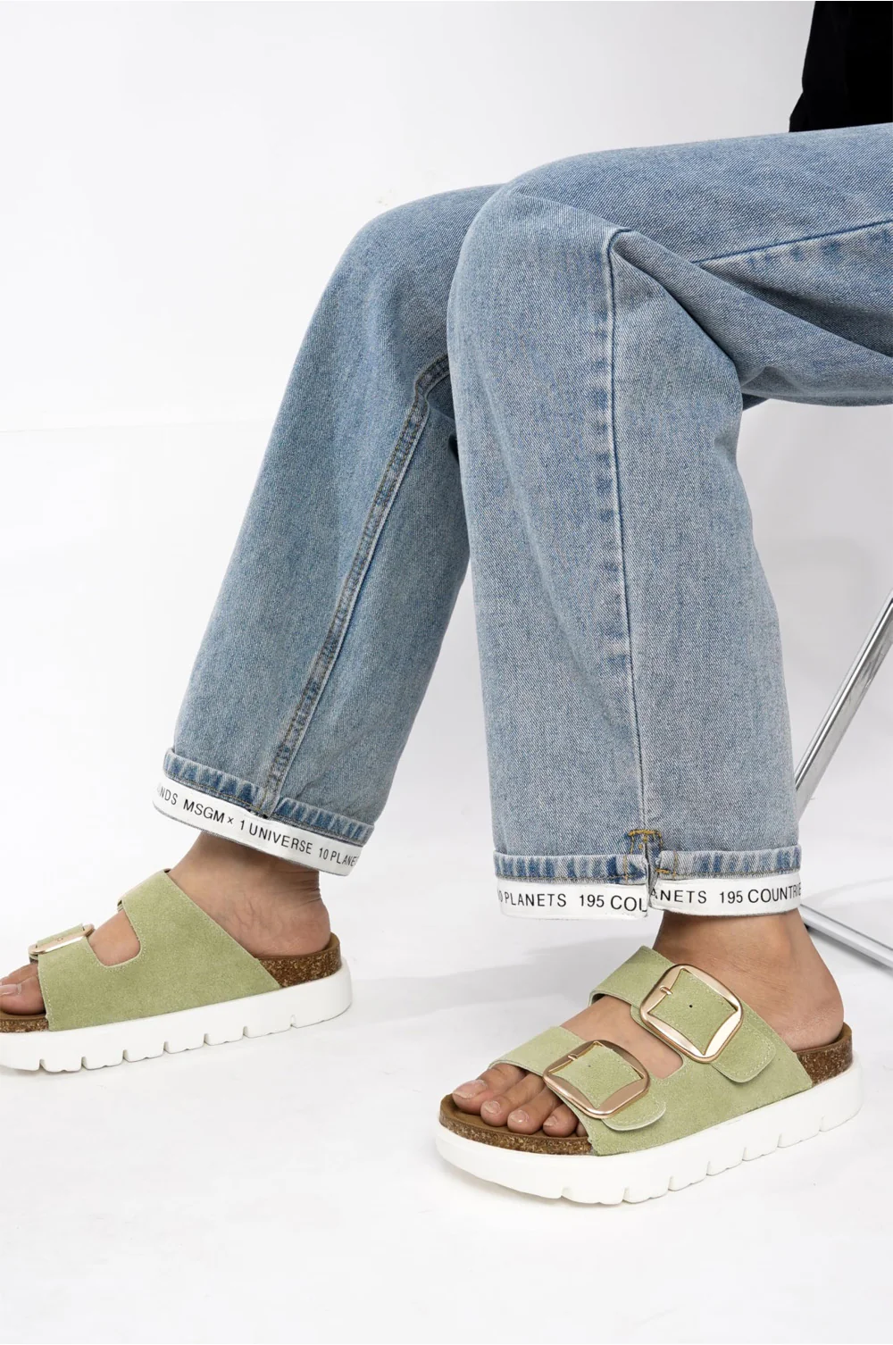 💖 Damen-Plateausandalen aus 100 % echtem Leder – Keilabsatz & klobige Pantoletten für Damen 2026 mit Memory-Foam-Innensohle und Korkfußbett (GreeceChunky) - Image 53