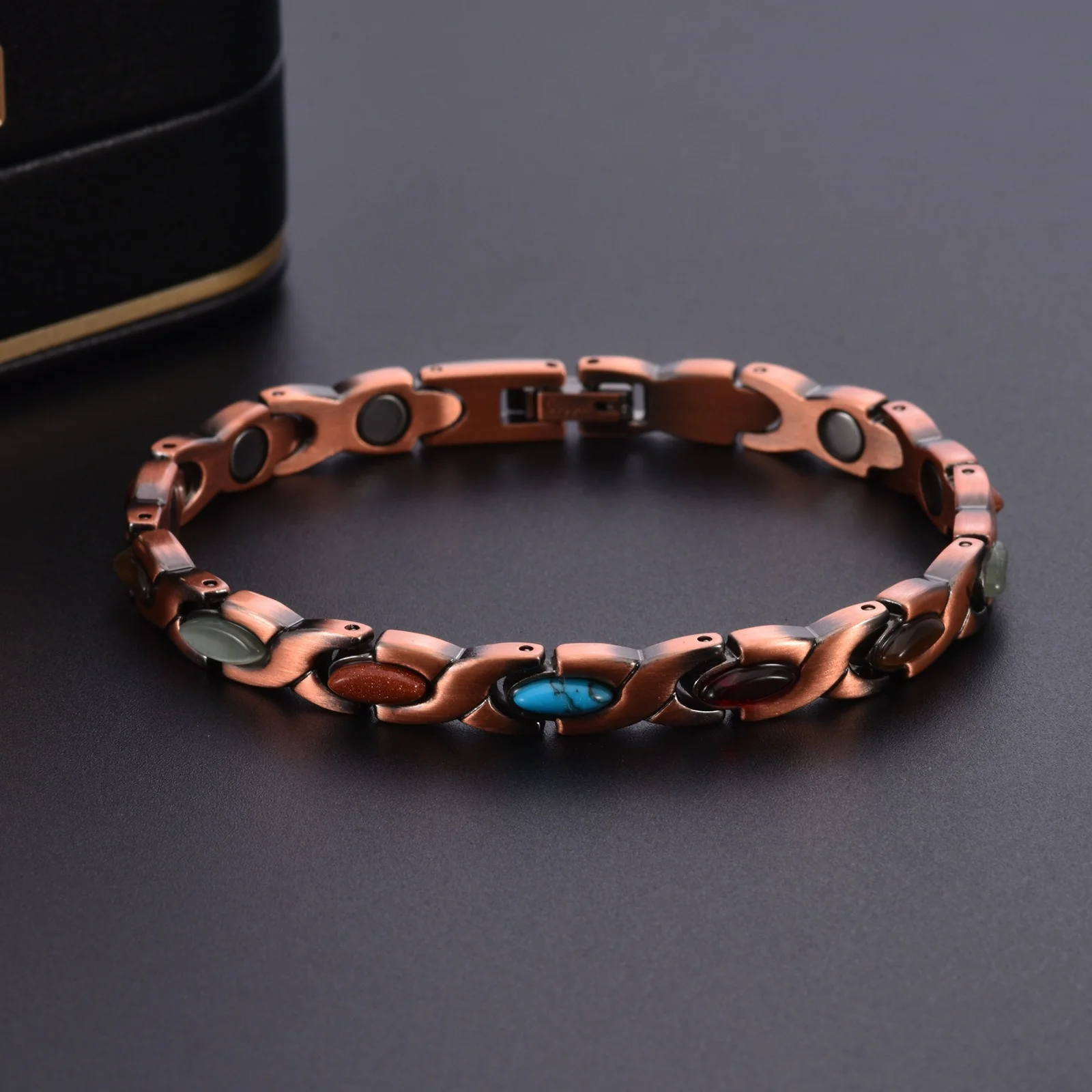 🌟Neue Woche, neue Rabatte: 80 % Rabatt – 🍀 Klee-Armband aus Kupfer mit Magnetverschluss [2 Stück kaufen, versandkostenfrei] - Image 7
