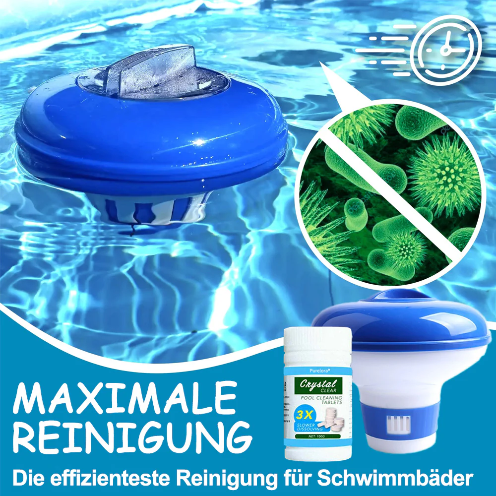 🔥JETZT IM SONDERANGEBOT: 49 % RABATT 🎁 𝙋𝙪𝙧𝙚𝙡𝙤𝙧𝙖®  Equalityl RefreshPool Schnellreinigungstabletten für den Pool (100 Stück) - Image 2
