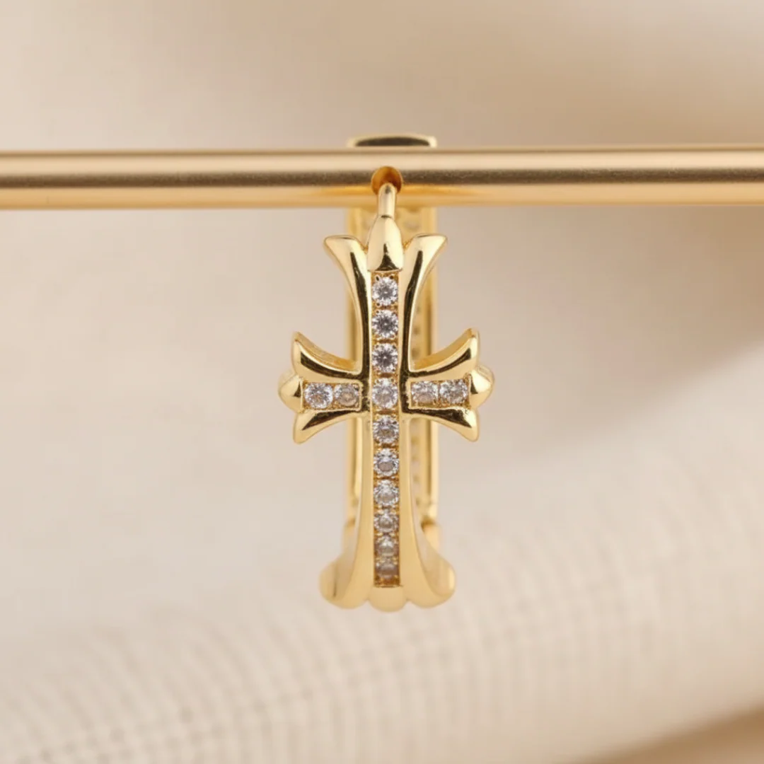 🔥LETZTER TAG SALE – 80 % RABATT🔥🍃💎𝐂𝐙𝐓𝐈𝐂𝐋𝐄® 💎 Kreuzring Luxus-Germanium-Ohrringe – Perfekte Kombination aus Stil und unvergleichlichem Preis! - Image 6